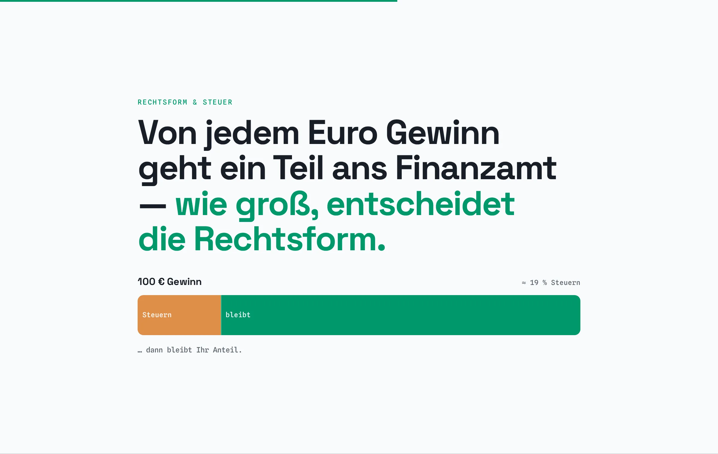 Vorschau der Demo-Steuerkanzlei zur Rechtsformwahl